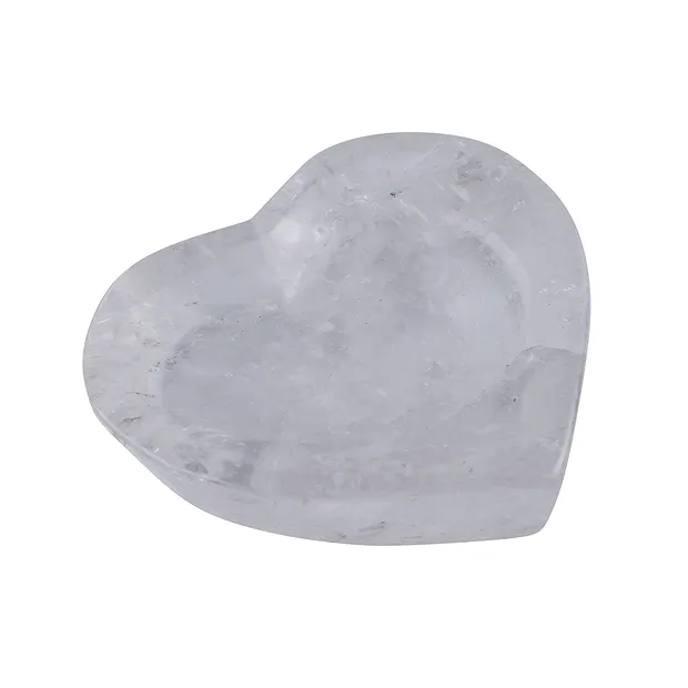 Rock Crystal Heart Bowl, 10cm | minerals trade - gems, healing stones & jewelry