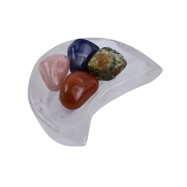 Rock Crystal Moon bowl, 9.5cm | minerals trade - gems, healing stones & jewelry