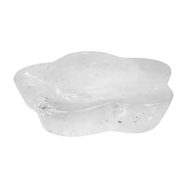 Tazón Cristal de roca flor, 9cm | piedras preciosas, piedras curativas y joyería