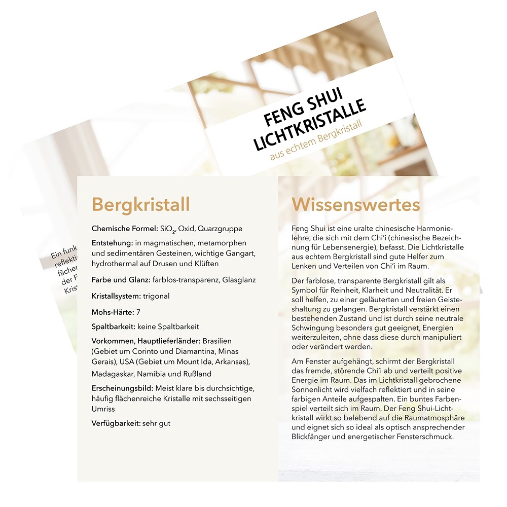 Cristallo di luce (Cristallo di rocca sfaccettato), 45 mm | Marco Schreier