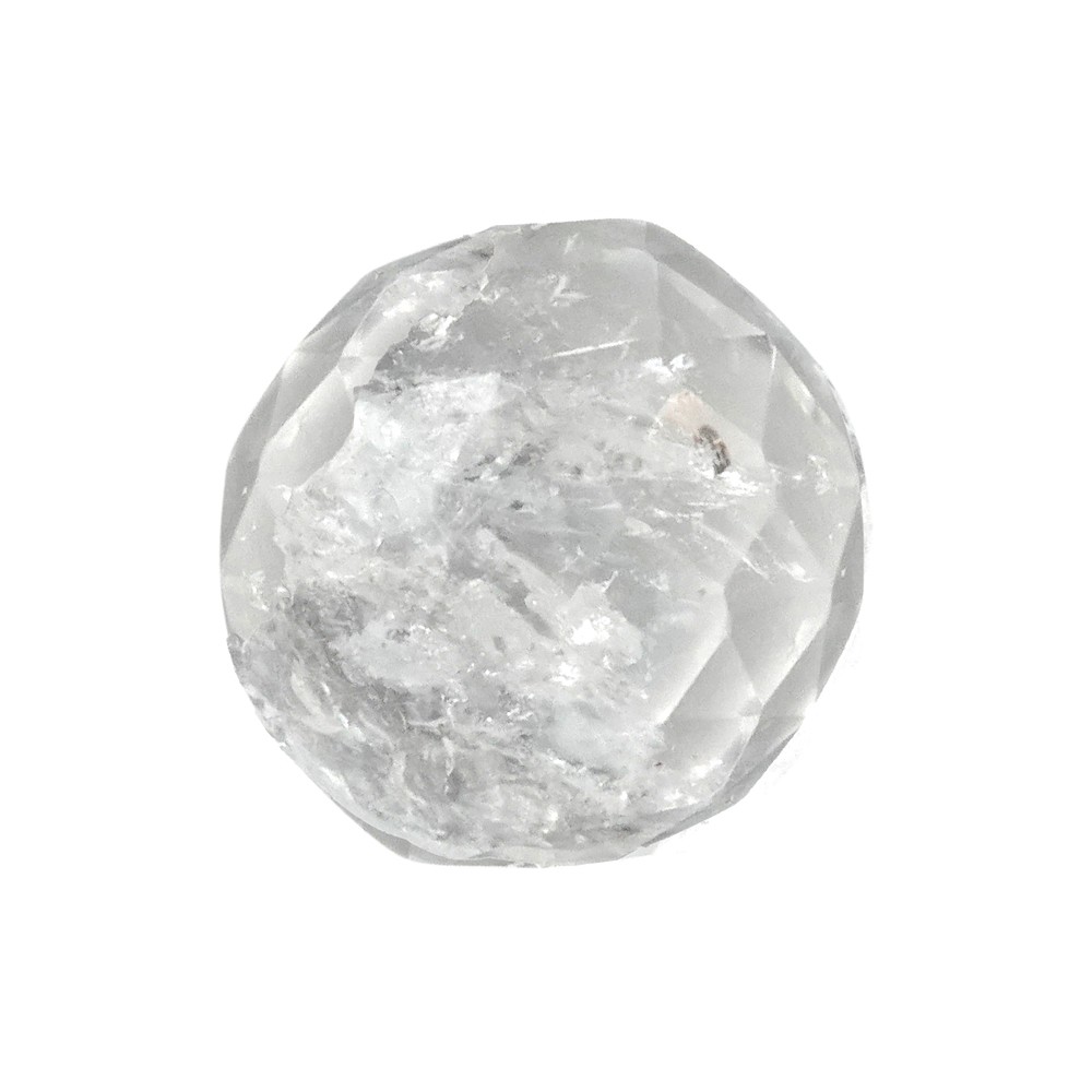 Crystal of light sphere (faceted Rock Crystal), 20mm | Marco Schreier