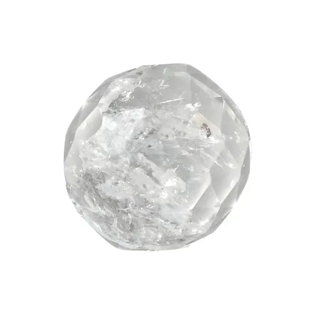 Crystal of light sphere (faceted Rock Crystal), 20mm | Marco Schreier