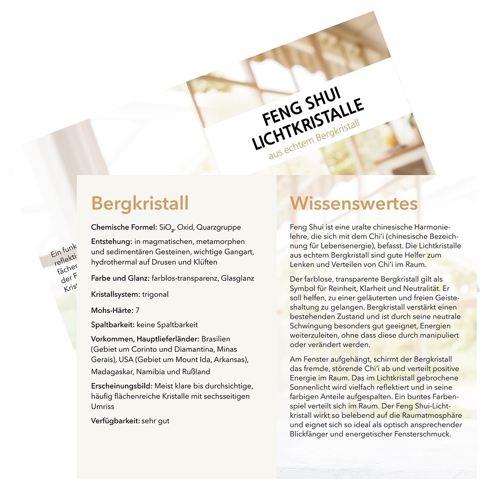 Crystal of light sphere (faceted Rock Crystal), 20mm | Marco Schreier