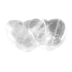 0503520006 Double heart Rock Crystal, 04,3cm (6 pcs./ PU) | gems, healing stones & jewelry