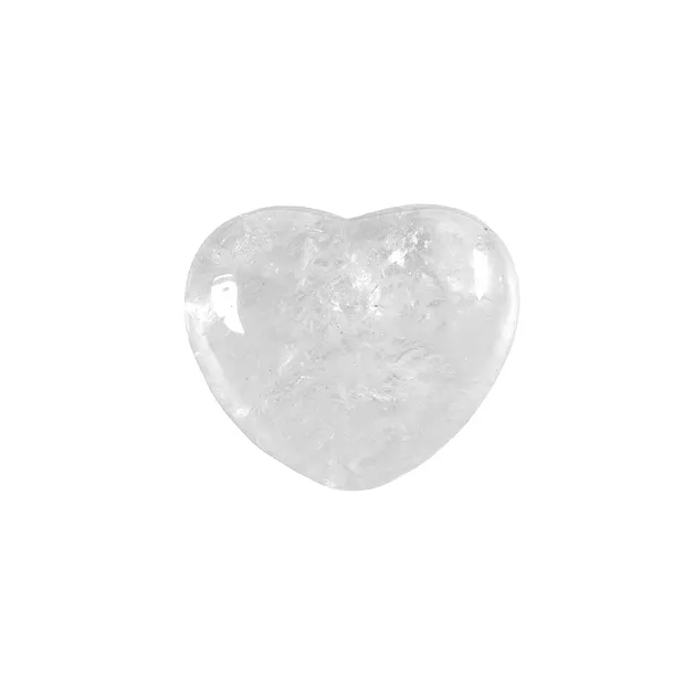 Corazón de bolsillo, Cristal de roca, 3,3 x 3,9 cm | Marco Schreier