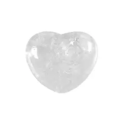 0503520451 Cœur bombés, Cristal de roche, 4,5cm | Marco Schreier