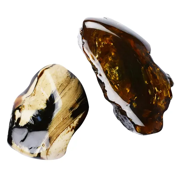 Pièces polies d'Ambre (Sumatra), 8,0cm (15 pcs/UC) | Marco Schreier