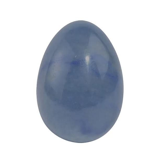 Oeuf en quartz bleu, 4,8cm | Pierres précieuses, pierres thérapeutiques & bijoux