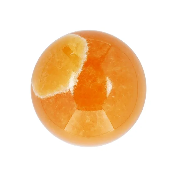 Kugel Calcit (Orangencalcit), 07,5cm | Schreier Edelsteine, Heilsteine & Schmuck