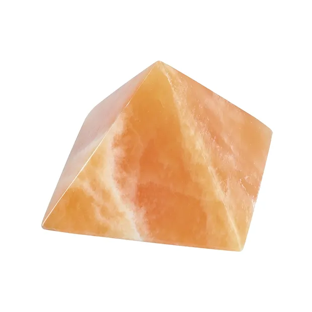 Pyramide Calcit (Orangencalcit), 06,0cm | GH Edelsteine, Heilsteine & Schmuck
