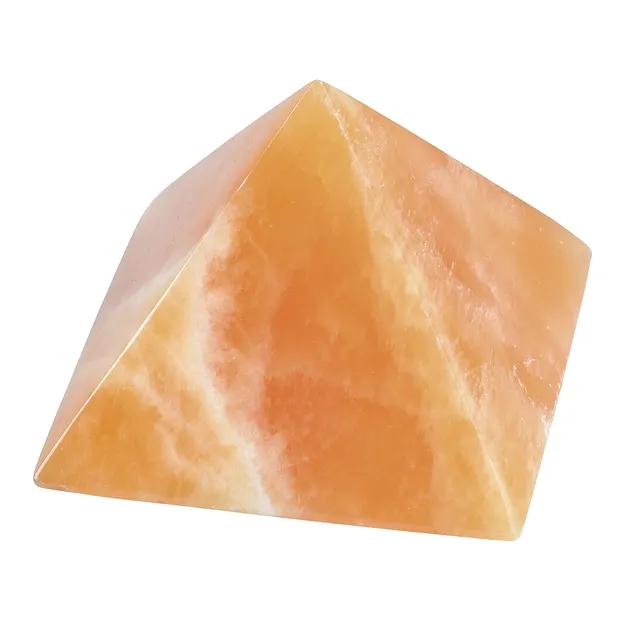 Pyramide Calcit (Orangencalcit), 10,0cm | GH Edelsteine, Heilsteine & Schmuck