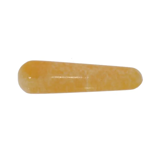 Massage stylus calcite (orange calcite), 2.5 x 10cm | Marco Schreier
