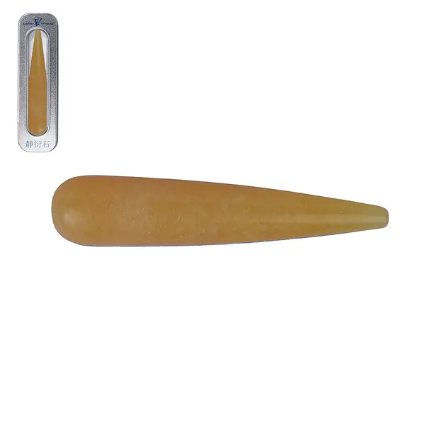 Massage stylus Calcite (orange) thick, in gift box | Marco Schreier