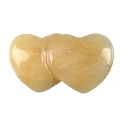 0504220006 Calcite (orange) double heart, 04,3cm (6 pcs./ PU) | Marco Schreier