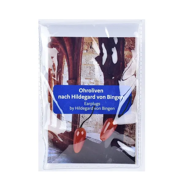 Ohr-Oliven Carneol (gebr.), mit Infoblatt, in Pouch | Marco Schreier