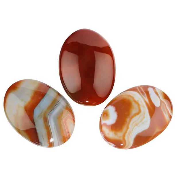 Gros Galets Cornaline (chauffée) / Agate (teintée) | Marco Schreier