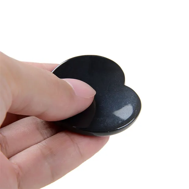 Touch Heart Onyx mit Beileger in Pouch | Edelsteine, Heilsteine & Schmuck-Handel