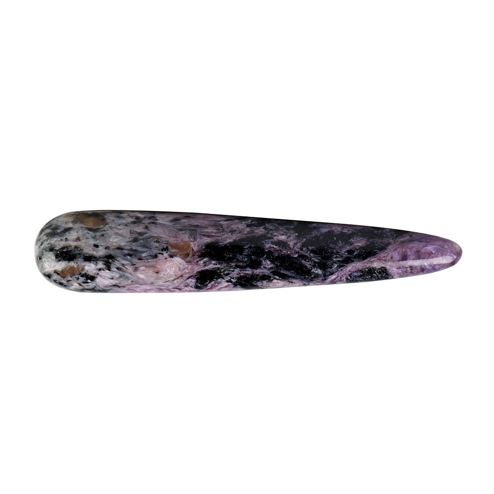 Massage stylus Charoite B, thick | wholesaler gems, healing stones & jewelry