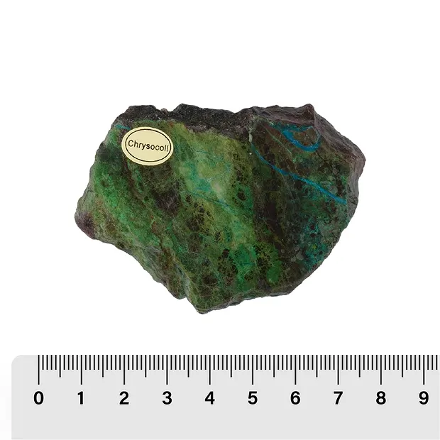 One side polished pieces Chrysocoll-Cuprite, 6 - 9cm (12 pcs./ PU) | Marco Schreier