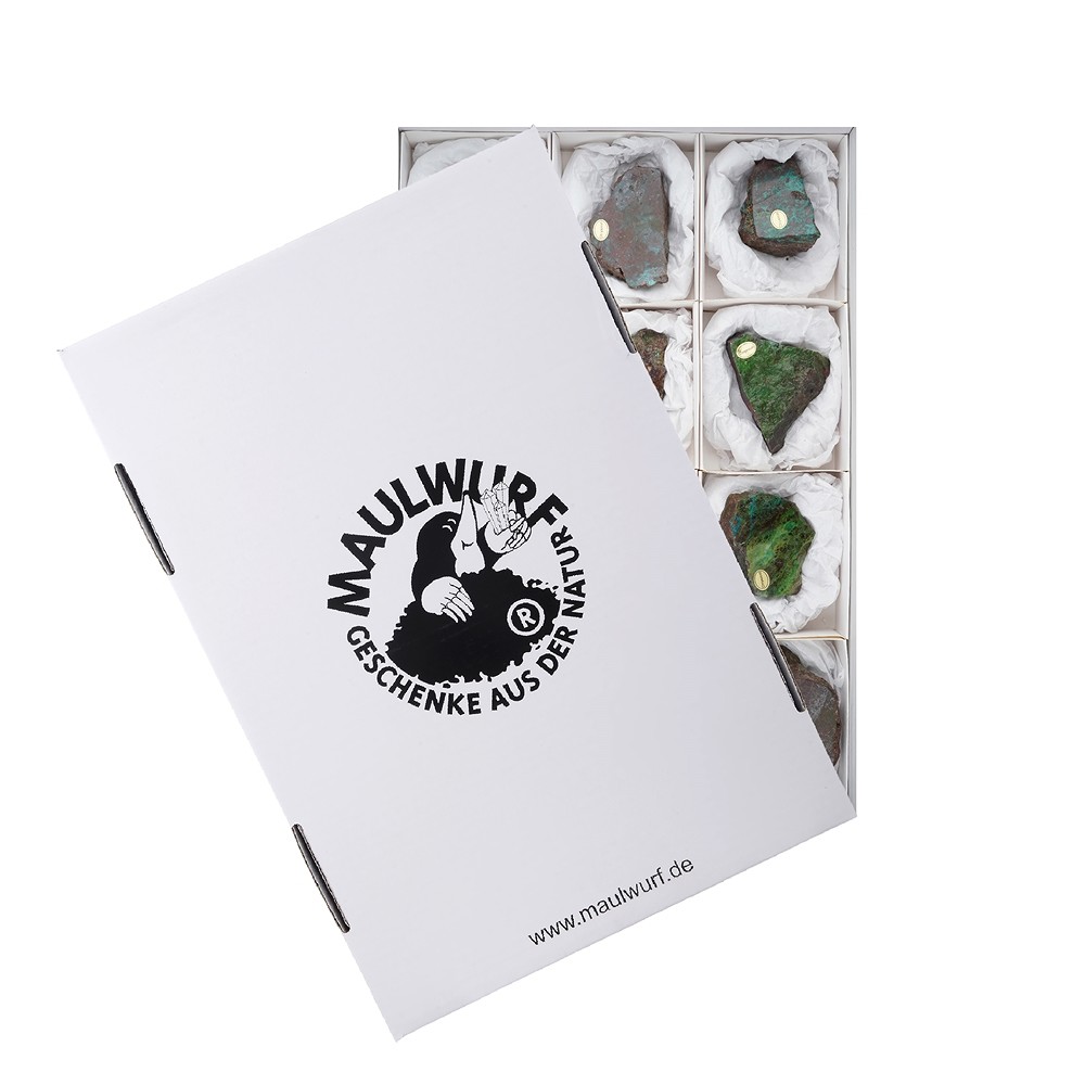 Recorte de crisocola cuprita, 6 - 9cm (12 uds./paquete) | Marco Schreier