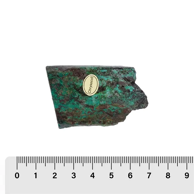 One side polished pieces Chrysocoll-Cuprite, 03 - 06cm (24 pcs./ PU) | Marco Schreier