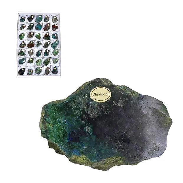 Anschliffe Chrysocoll-Cuprit, 03 - 05cm (35 St./VE) | Marco Schreier