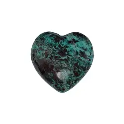 0505120300 Heart, Chrysocolla (stab.), 03cm | wholesaler gems, healing stones & jewelry