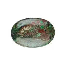 0505123001 Lente di pietra crisocolla cuprite (stab.) | grossista gemme e pietre curative