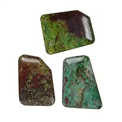 0505127400 Kantensteine Chrysocoll-Cuprit (100g/VE) | GH Edelsteine, Heilsteine & Schmuck