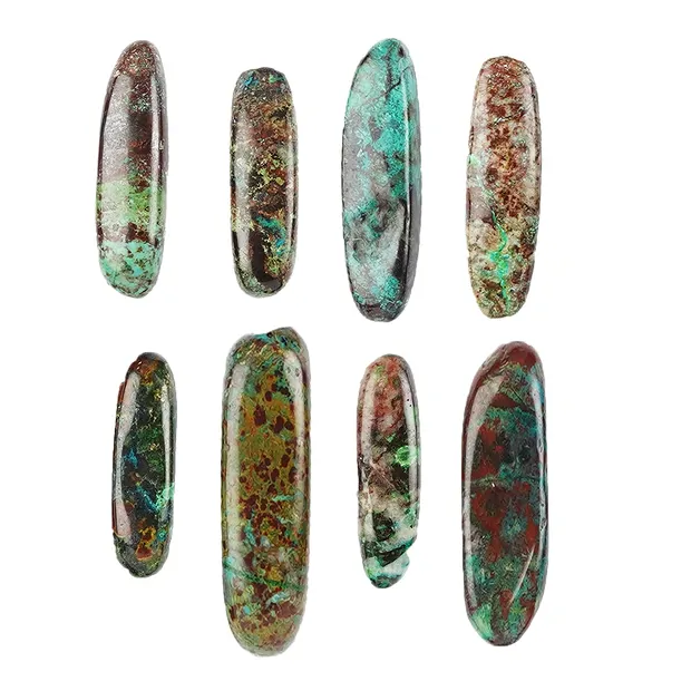 Pencil stones chrysocolla cuprite (100g/ PU) | wholesaler gems & healing stones