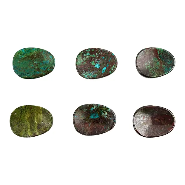 Thumb Stone Chrysocoll-Cuprite (stab.) | Schreier gems, healing stones & jewelry