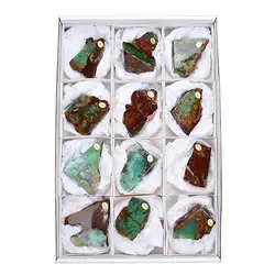 0505208020 Anschliffe Chrysopras, 06 - 09cm (12 St./VE) | Edelsteine, Heilsteine & Schmuck