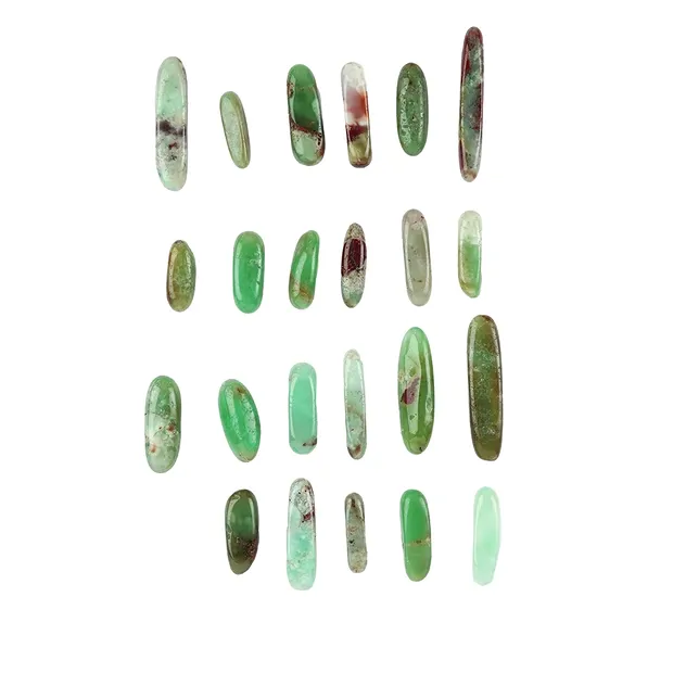 Pencil stones Chrysoprase (100g/ PU) | wholesaler gems, healing stones & jewelry