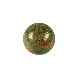 0506900151 Kugel Epidot-Feldspat/Unakit, 1,5cm (kalibriert) | Marco Schreier