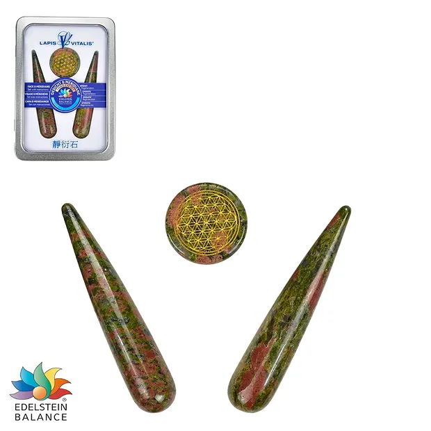 Meridian-Set Unakit (Regeneration) | Großhandel Edelsteine, Heilsteine & Schmuck