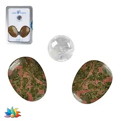 0506912092 Eye Care Stones Set Unakite (Regeneration) | wholesaler gems & healing stones