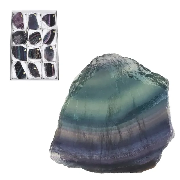 Plaques Fluorite A, 07 - 09cm (12 pcs/UC) | Marco Schreier