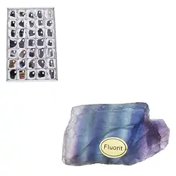 0507202135 Slabs fluorite A, 03 - 05cm (35 pcs./ PU) | wholesaler gems & healing stones
