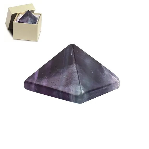 Pyramide Fluorite dans boîte cadeau, 03cm | Marco Schreier