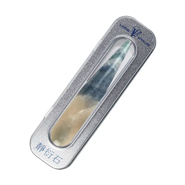 Massage stylus fluorite thick, in gift box | wholesaler gems & healing stones