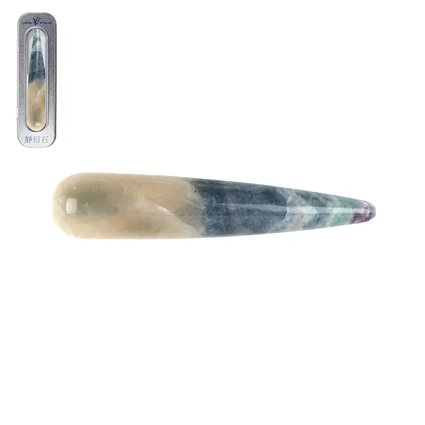 Stilo da massaggio in fluorite spessa, in confezione regalo | Marco Schreier