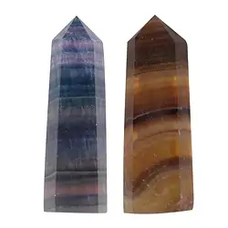 0507213005 Obelisk Fluorit (sechseitig), 8,0 - 9,0cm | GH Edelsteine, Heilsteine & Schmuck