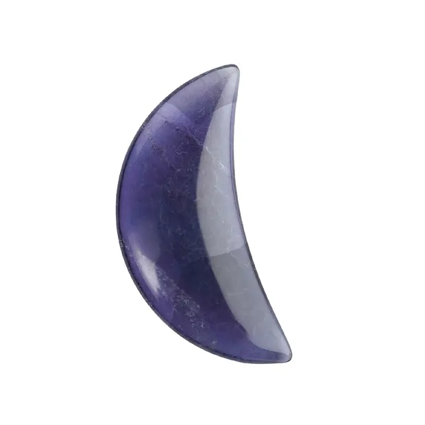 Moon, fluorite, 5.0cm, with insert in pouch | wholesaler gems & healing stones