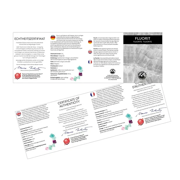 Herz, Fluorit, 3,0cm, mit Beileger in Pouch | Edelsteine, Heilsteine & Schmuck