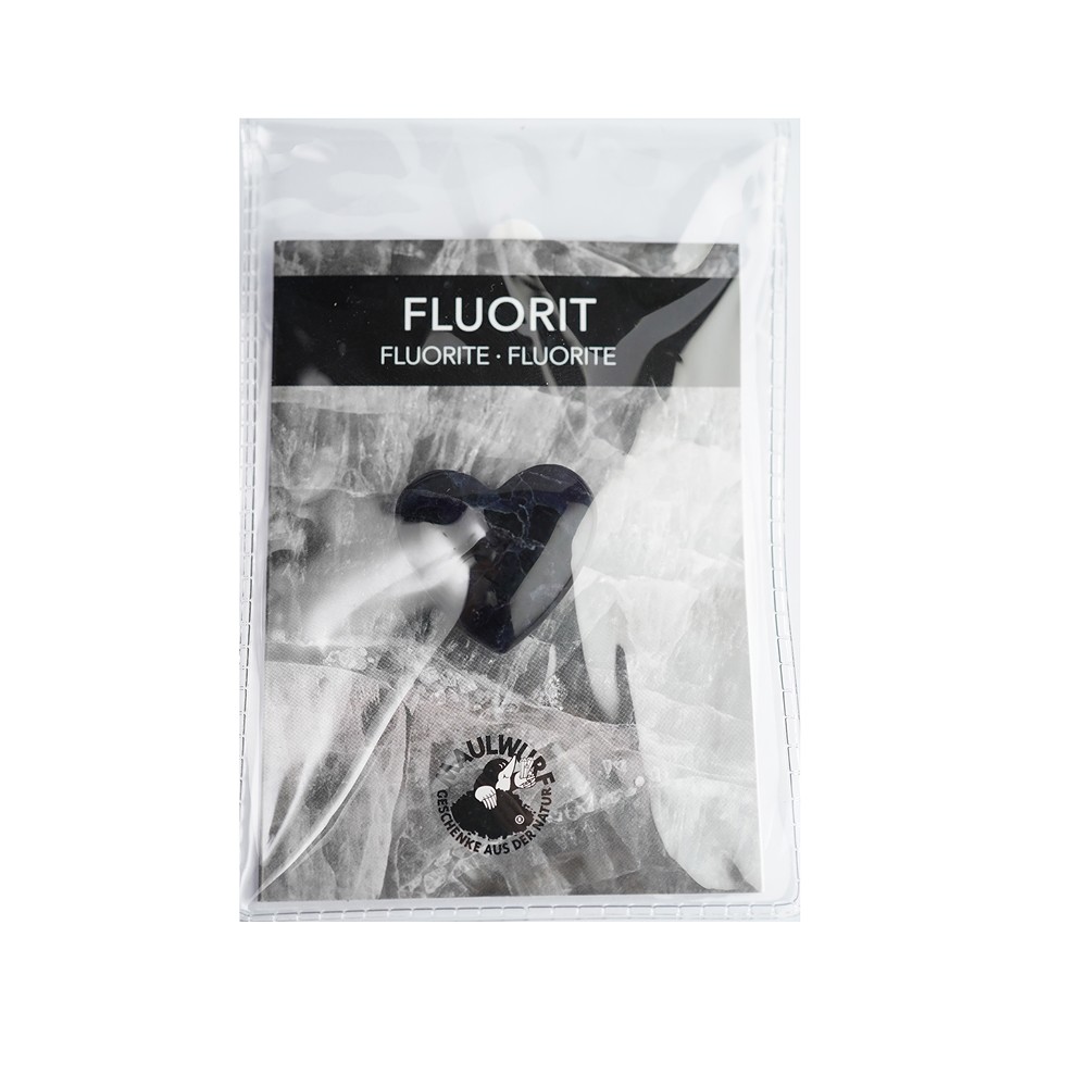 Cuore, fluorite, 3,0 cm, con inserto in astuccio | Marco Schreier