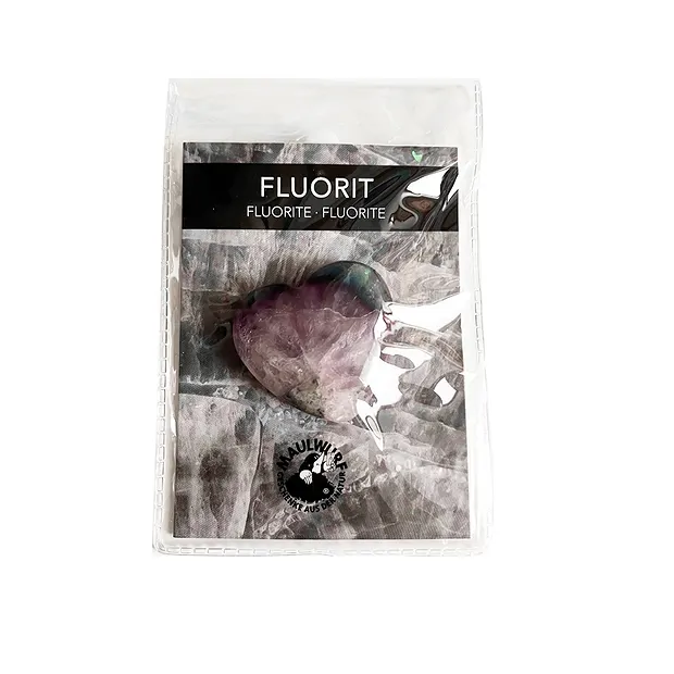 Herz, Fluorit, 4,0cm, mit Beileger in Pouch | Edelsteine, Heilsteine & Schmuck