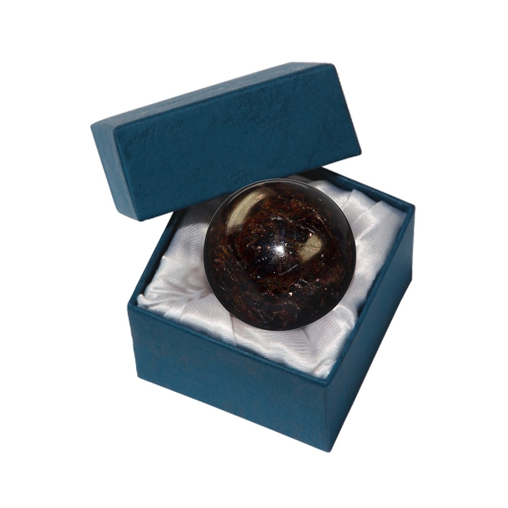 Palla da massaggio in granato (Almandino) in confezione regalo, 04cm | Marco Schreier