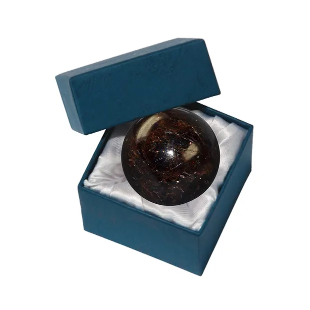 Boule de massage Grenat (Almandin) dans une boîte cadeau, 05,0cm | Marco Schreier