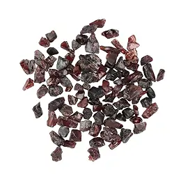 0508227100 Rough stones garnet, partially polished (100g/ PU) | Marco Schreier