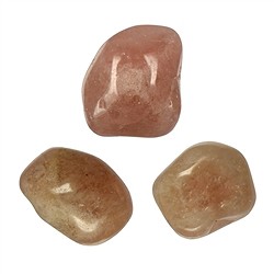 0508309001 Tumbled Stones Garnet (Grossular), approx. 2,0cm (3 pcs./ PU) | Marco Schreier